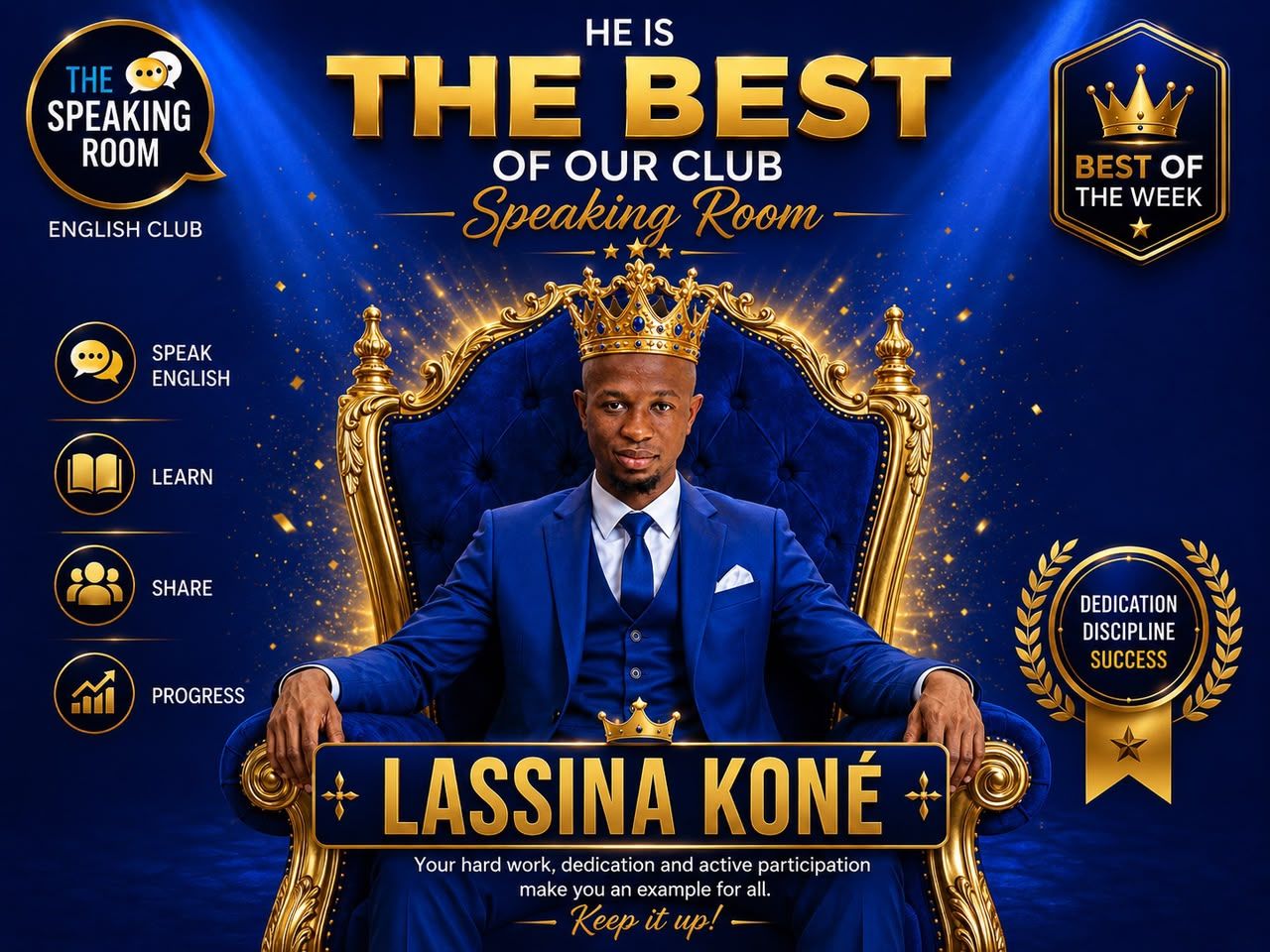 Affiche Best of the Week&nbsp;: Lassina Koné, The Best of our Club